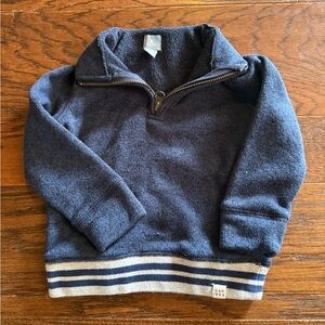 Baby gap boys size 2T Blue quarter Zip-Up Sweater preppy and dressy